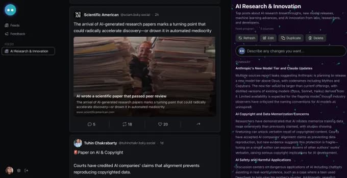 Bluesky Lanza Attie: IA para Crear Feeds Personalizados y Aplicaciones Sociales - Image 2 Bluesky Lanza Attie: IA para Crear Feeds Personalizados y Aplicaciones Sociales - Image 2