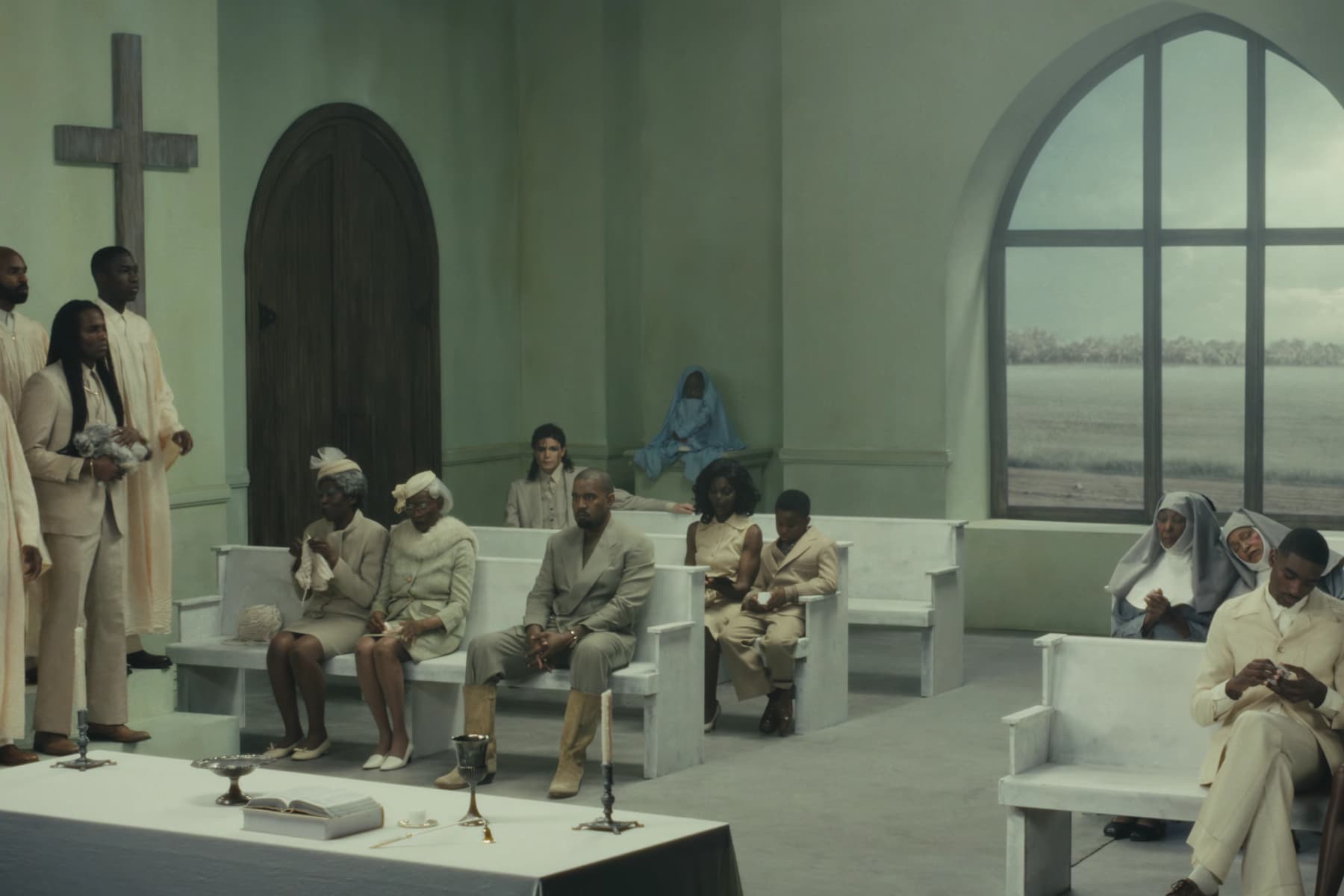 Kanye West Returns with 'Father' Video Featuring Travis Scott, Directed by Bianca Censori