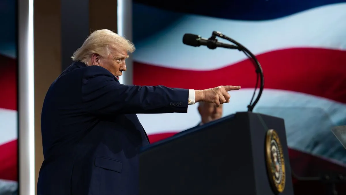 Trump Stirs Controversy at Business Forum: Intimate Topics and Geographic Blunders Trump Stirs Controversy at Business Forum: Intimate Topics and Geographic Blunders